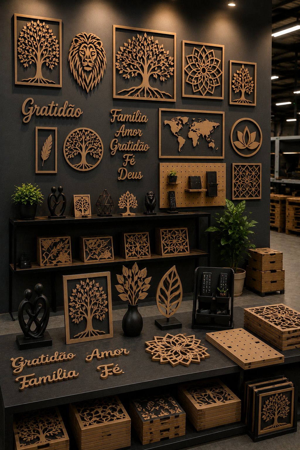 Produtos de decoração da Matéria